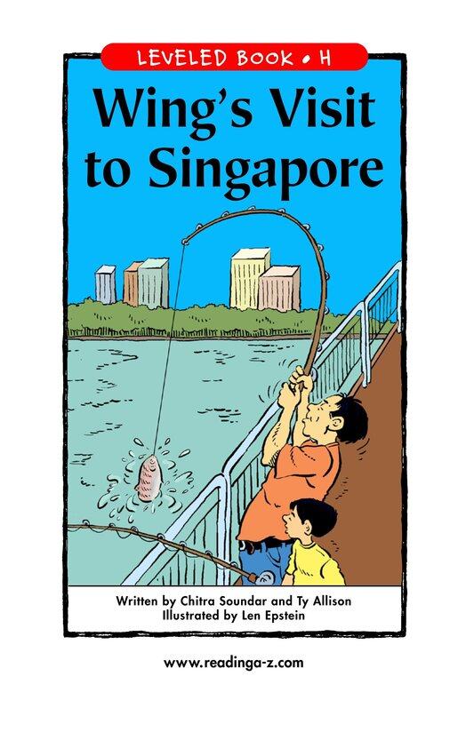 Wing's Visit to Singapore绘本故事第2页