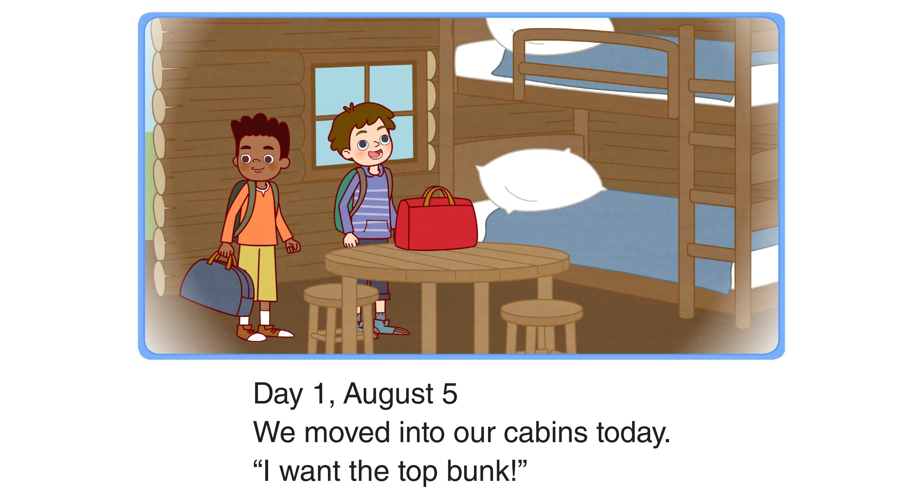 Summer Camp Diary绘本故事第2页