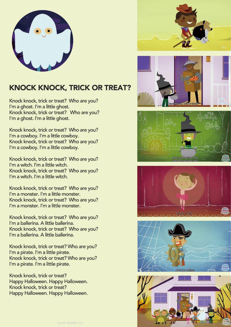 Knock Knock, Trick Or Treat绘本故事第2页