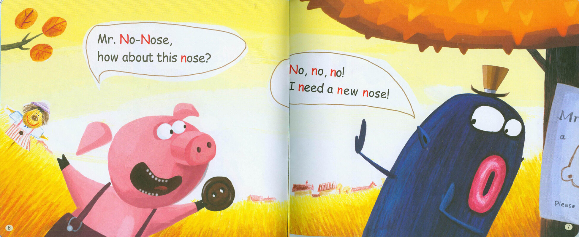 N Mr. No-Nose绘本故事第5页