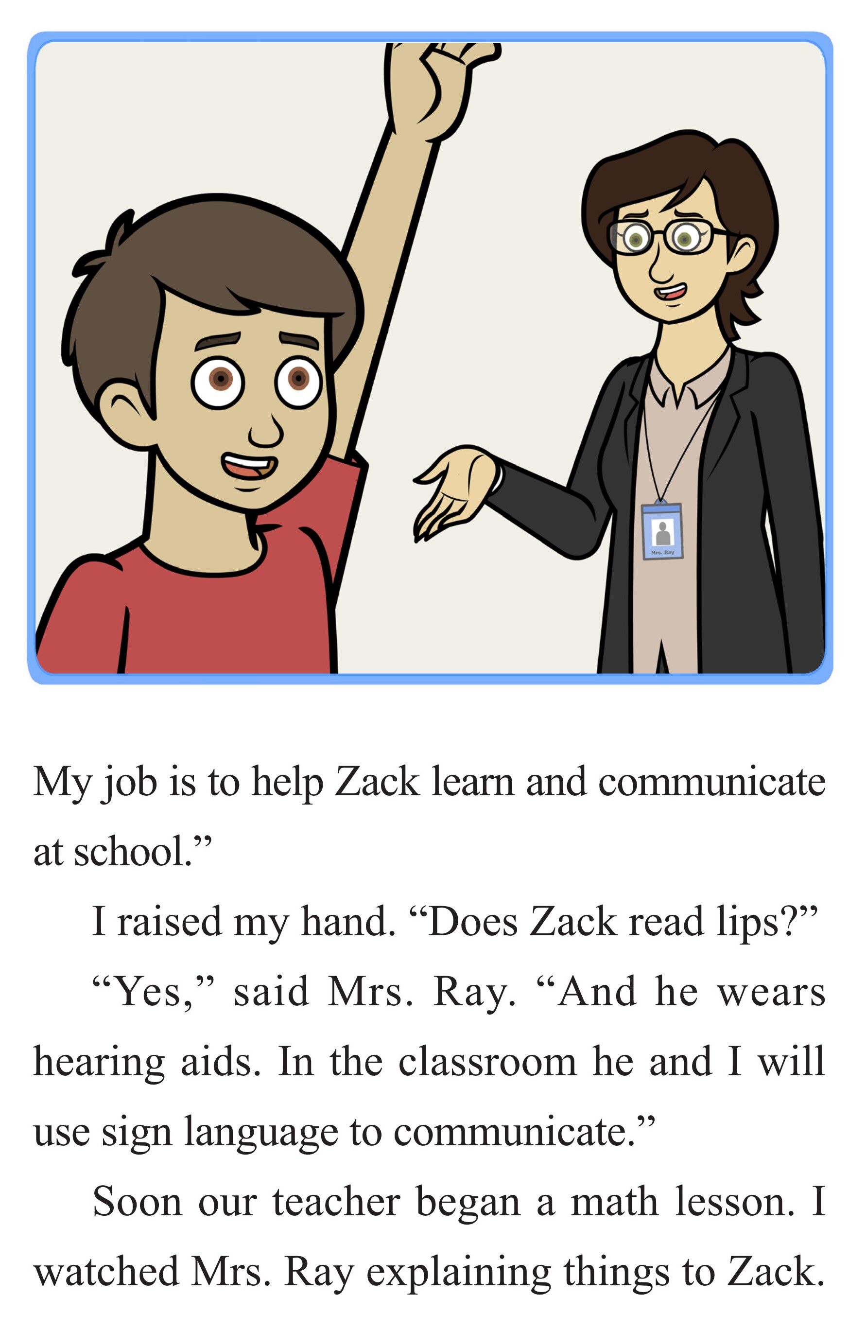 Sign Language Buddies绘本故事第3页