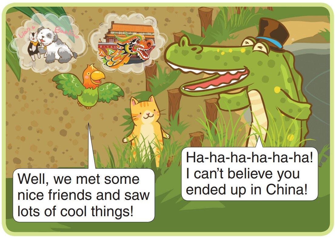 Going by Train绘本故事第3页