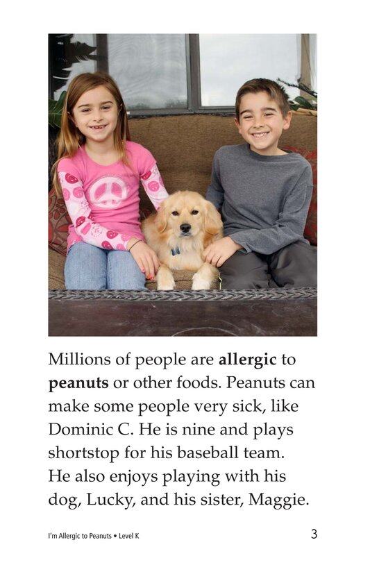 I'm Allergic to Peanuts绘本故事第3页