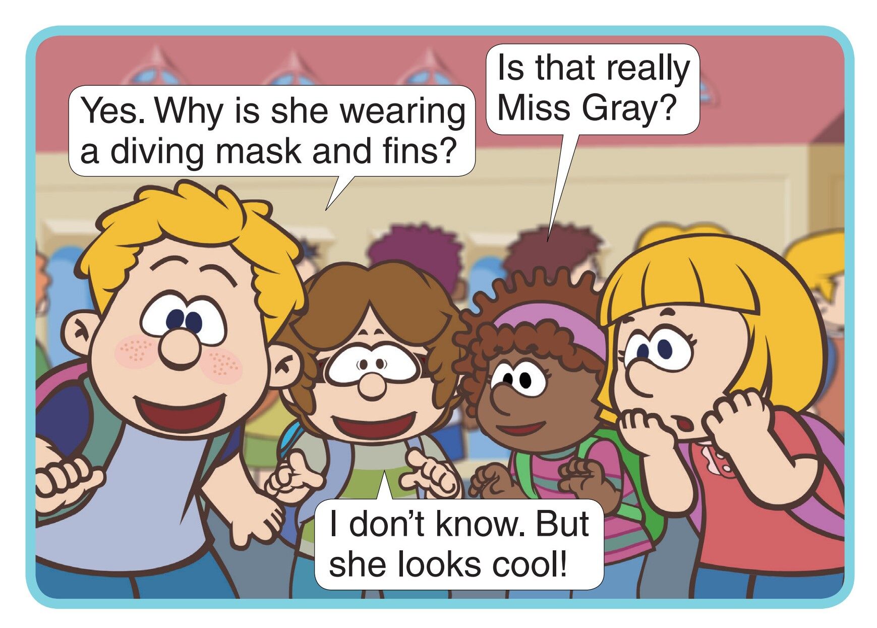 Meeting Miss Gray绘本故事第2页