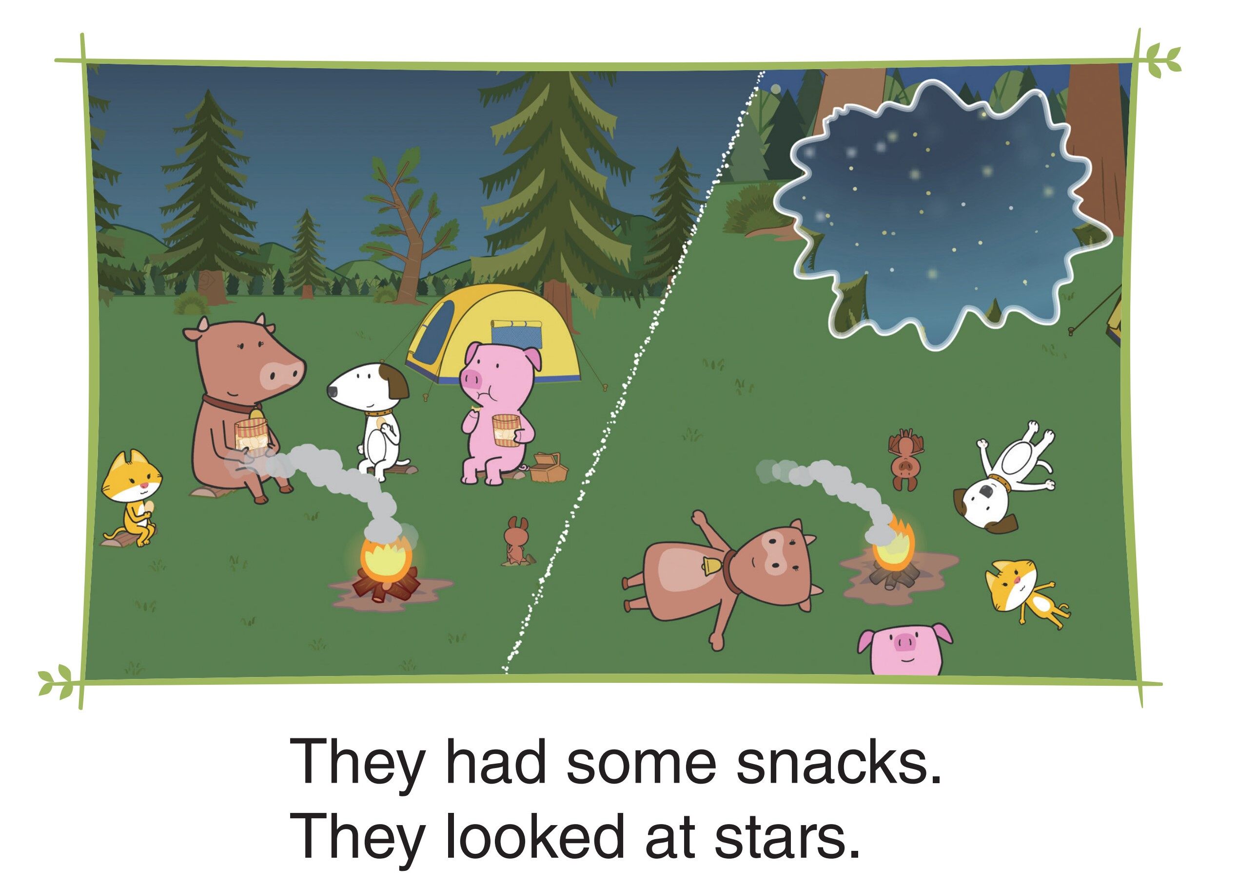 In the Woods绘本故事第5页