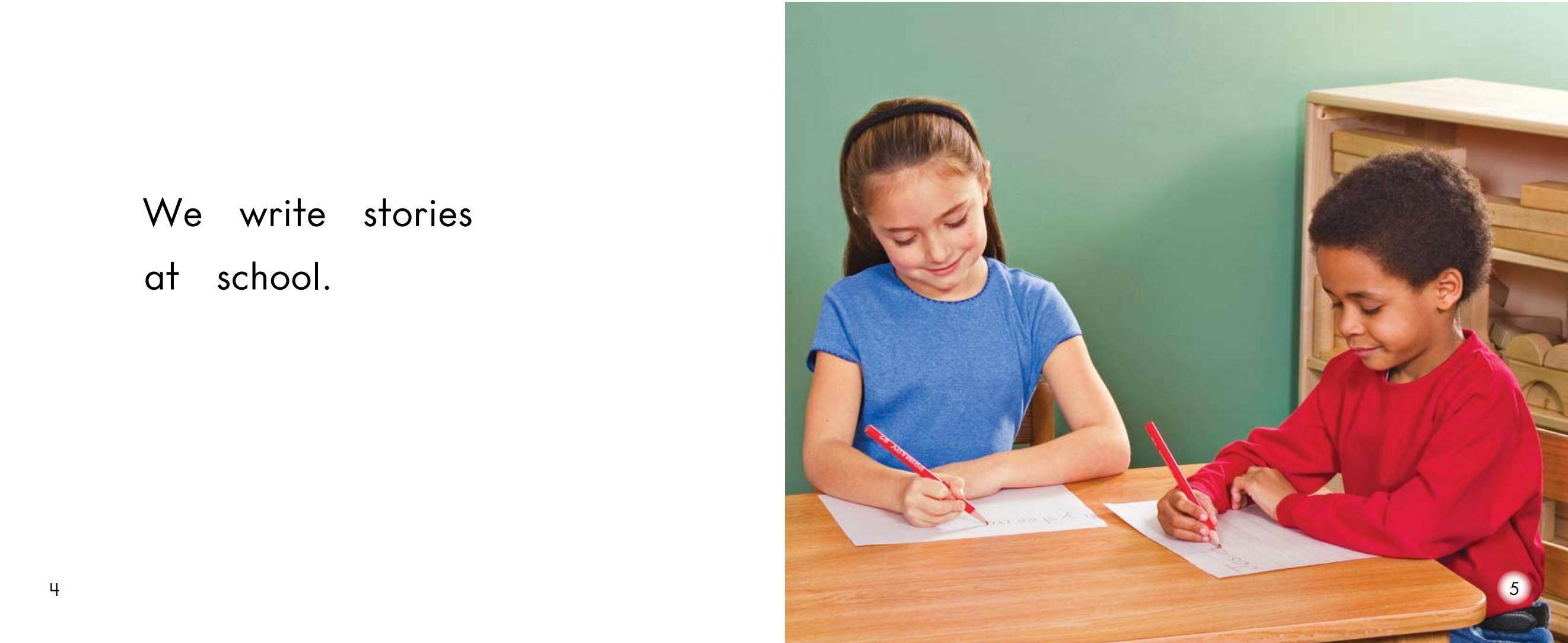 Fun at school绘本故事第4页