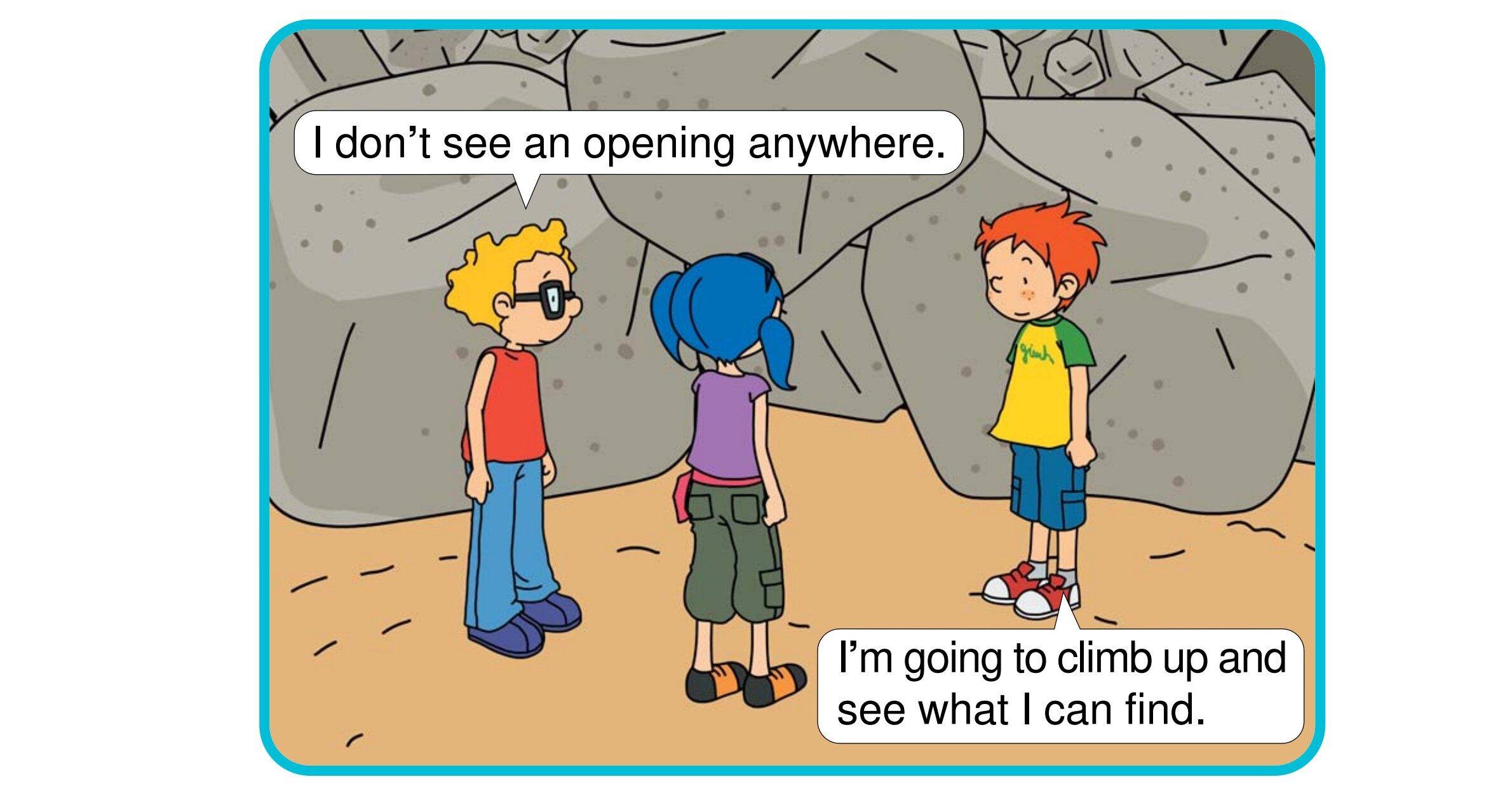 Blocked!绘本故事第4页