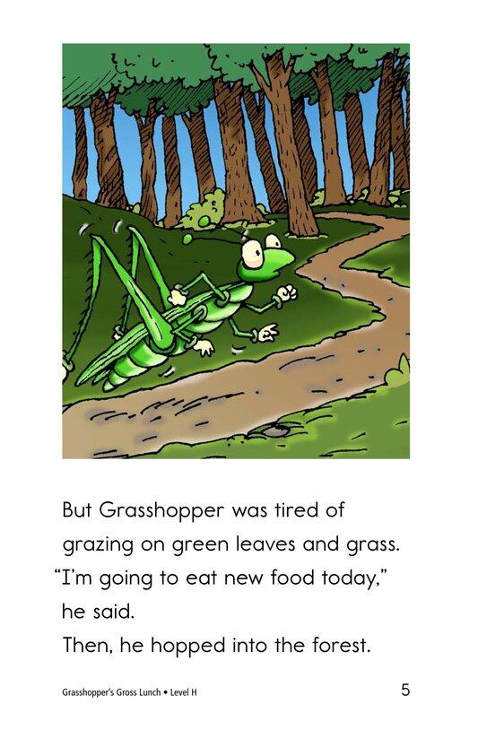 Grasshopper's Gross Lunch绘本故事第5页