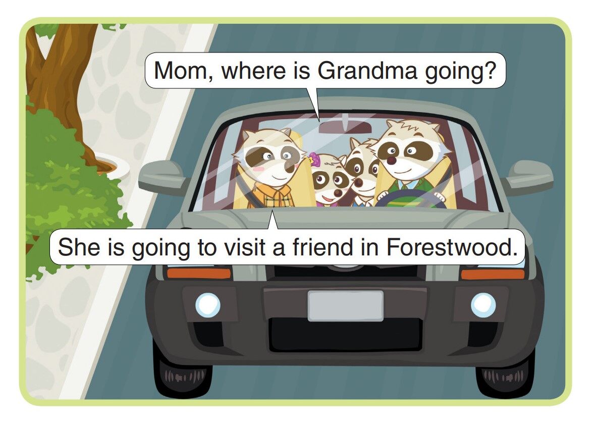 Visiting Grandma绘本故事第2页