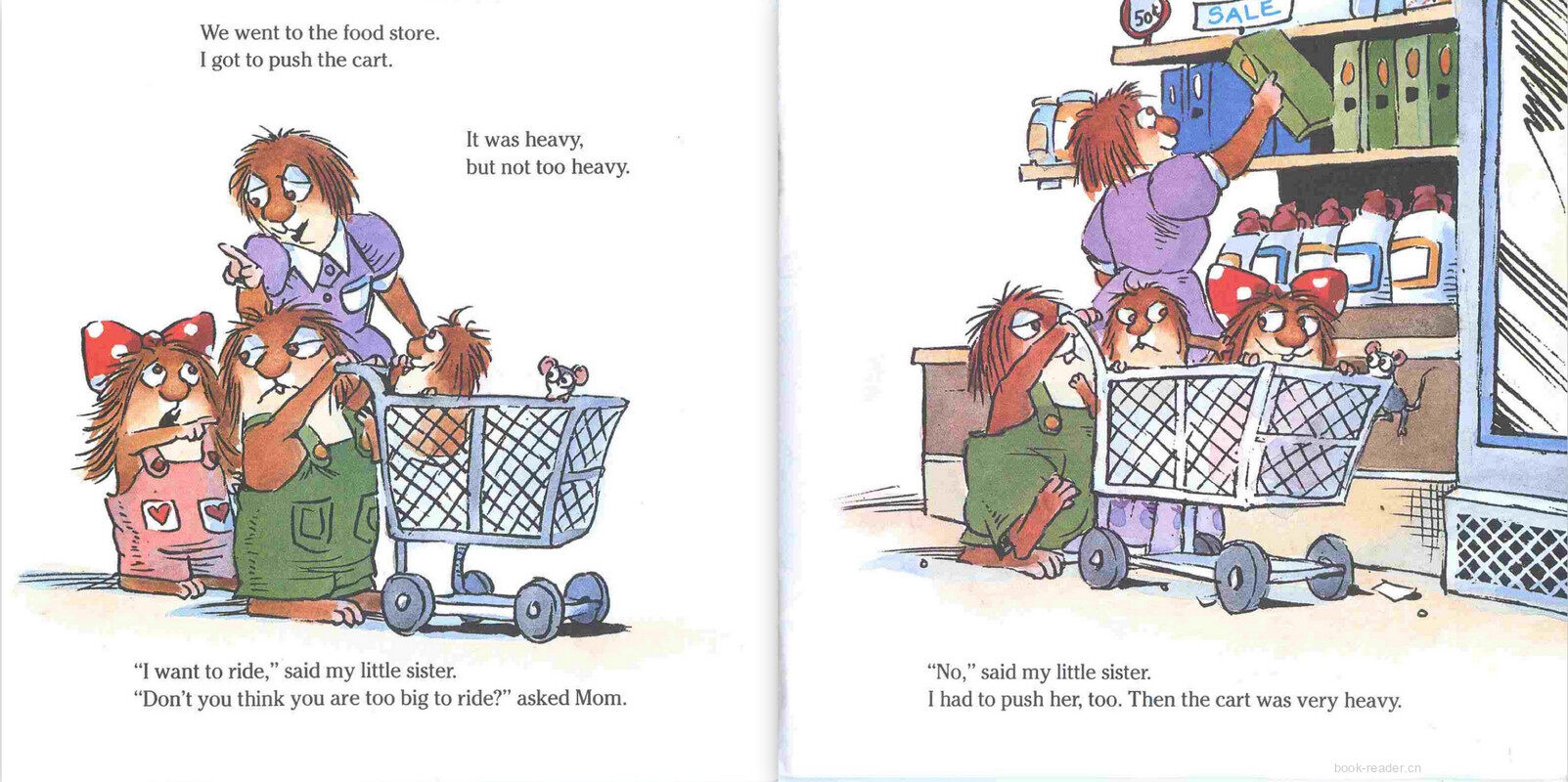 Just Shopping with Mom绘本故事第4页