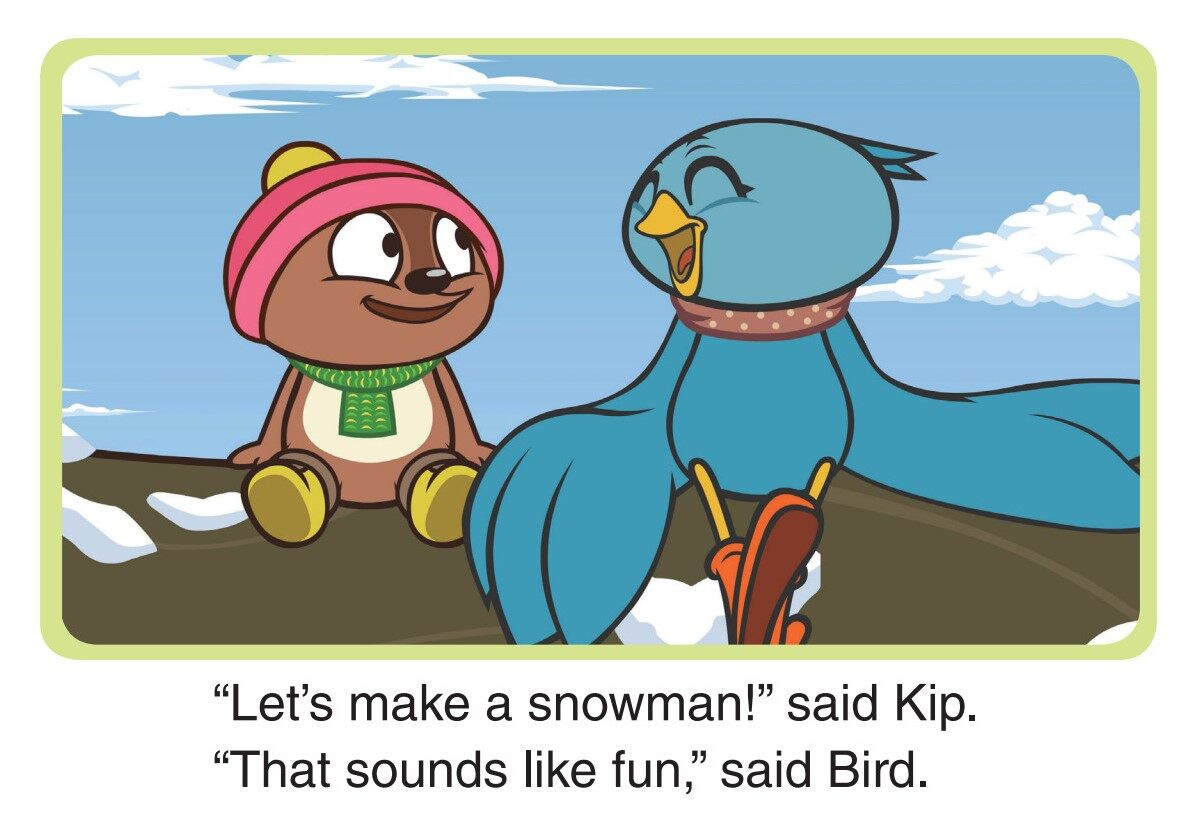 Making a Snowman绘本故事第3页