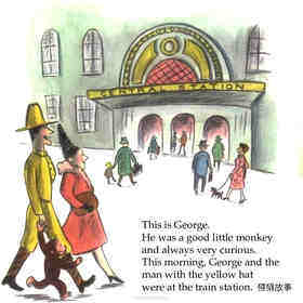 Curious George Takes a Train绘本故事第3页