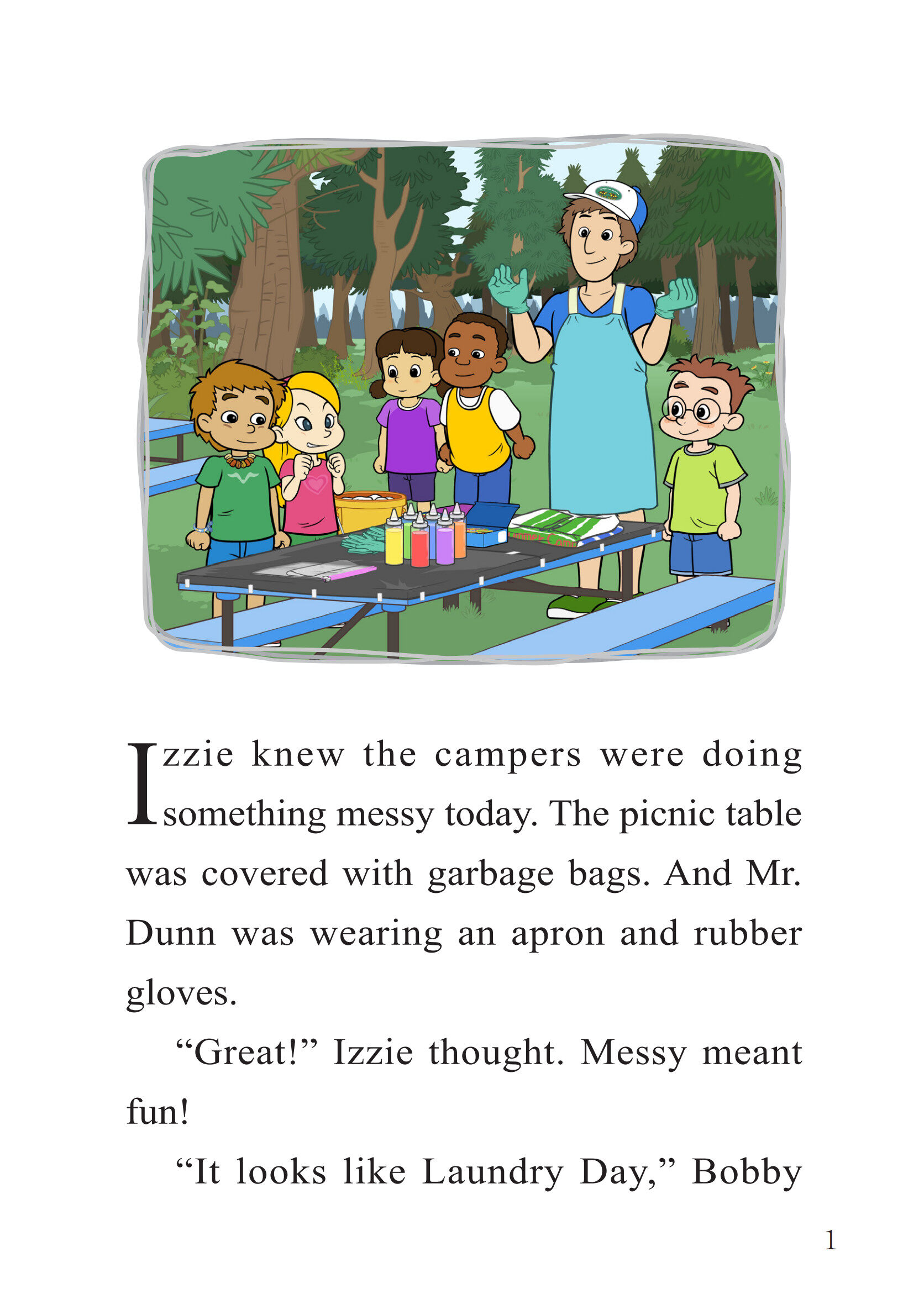 Tie-Dyed Camp T-Shirts绘本故事第3页