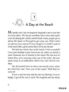 A Day at the Beach绘本故事第3页