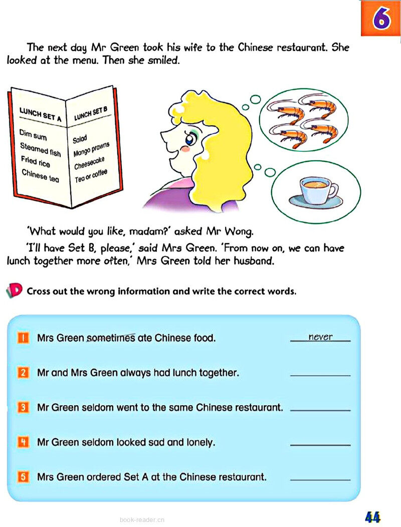 6 Ordering food绘本故事第5页