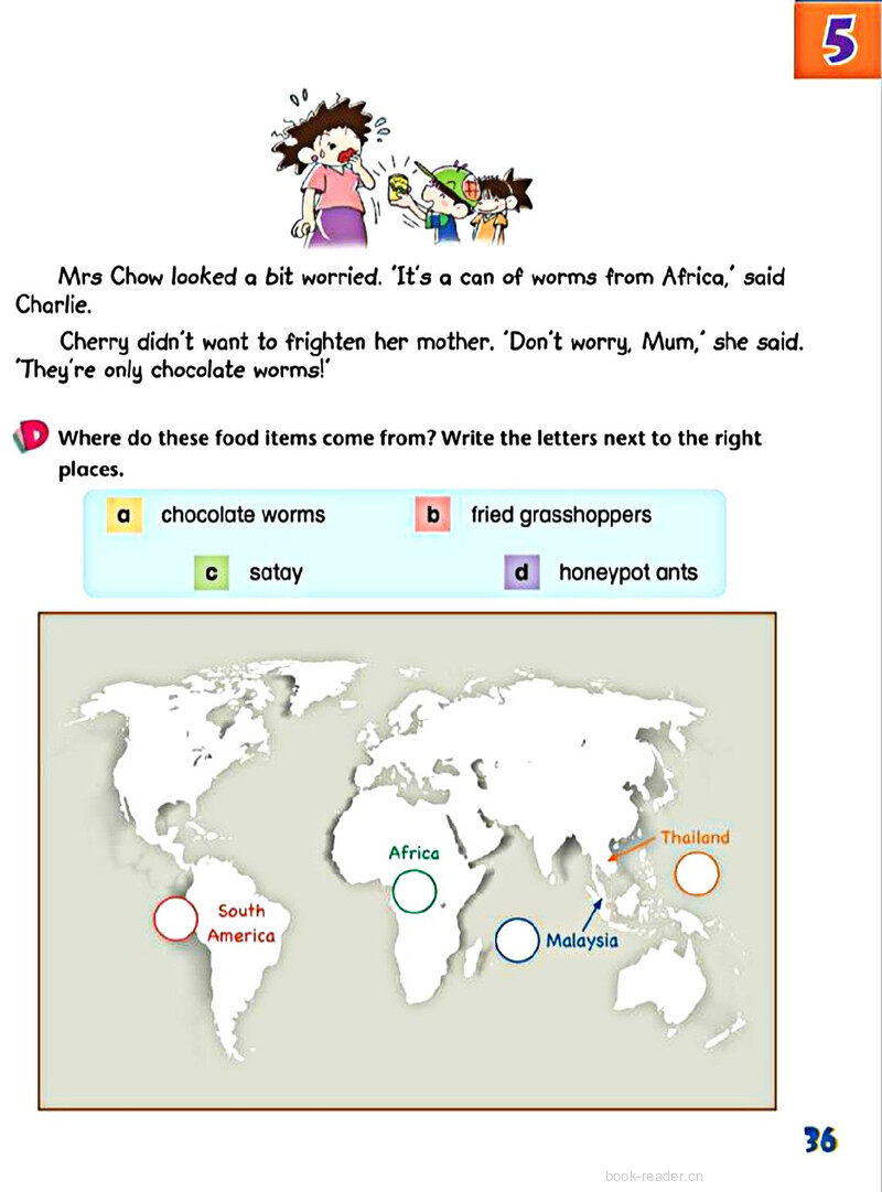 5 Food from around the world绘本故事第5页