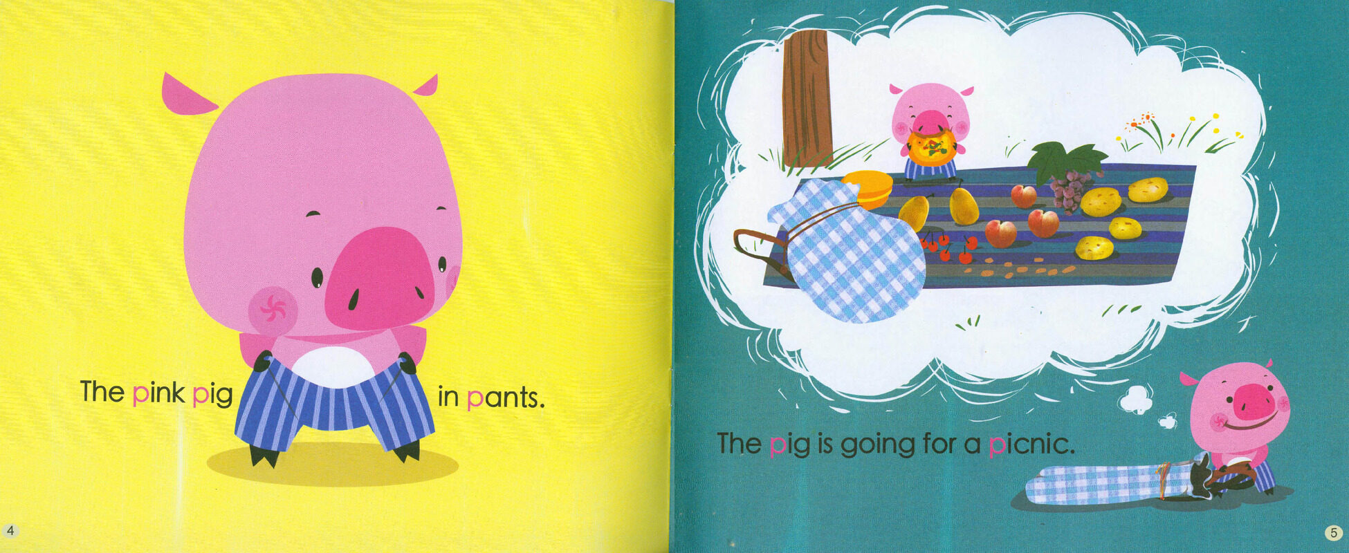 P The Pig's Backpack绘本故事第4页