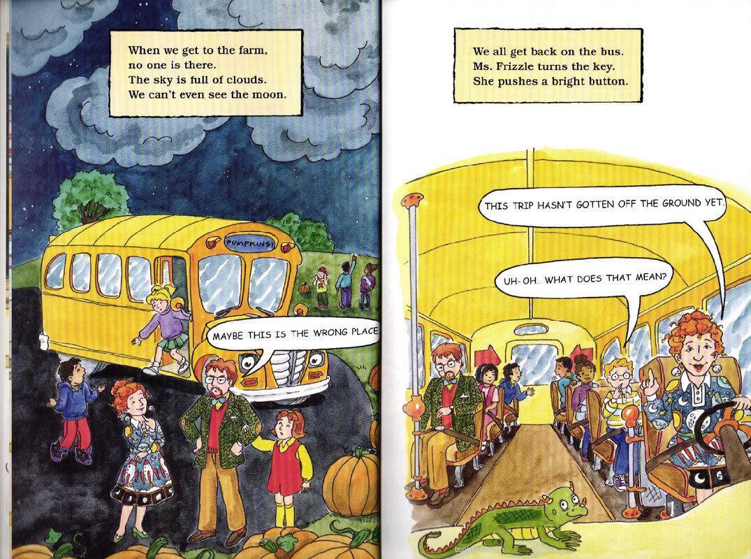 Magic School Bus Takes a Moonwalk绘本故事第5页