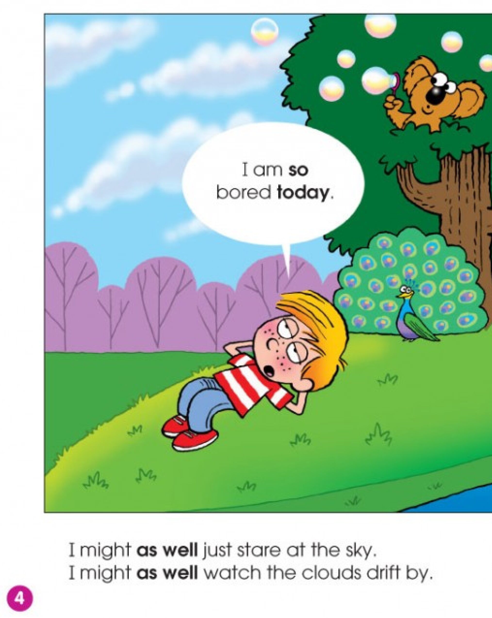 Today is So Boring!绘本故事第4页