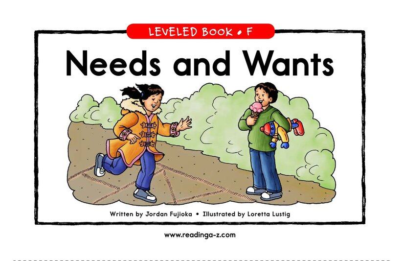 Needs and Wants绘本故事第2页
