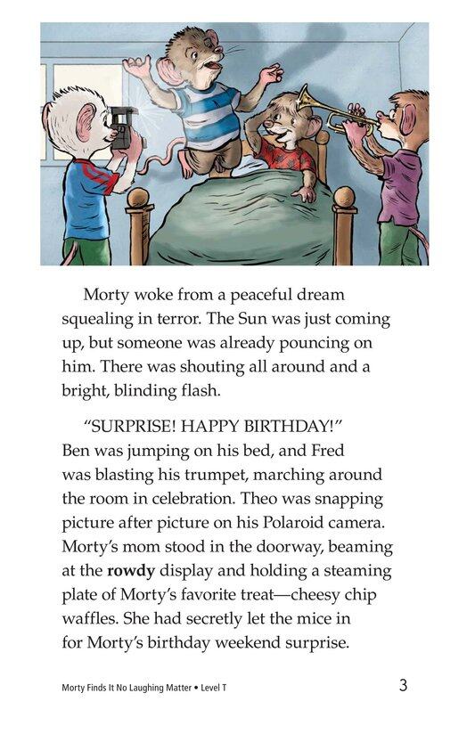 Morty Finds It No Laughing Matter绘本故事第3页