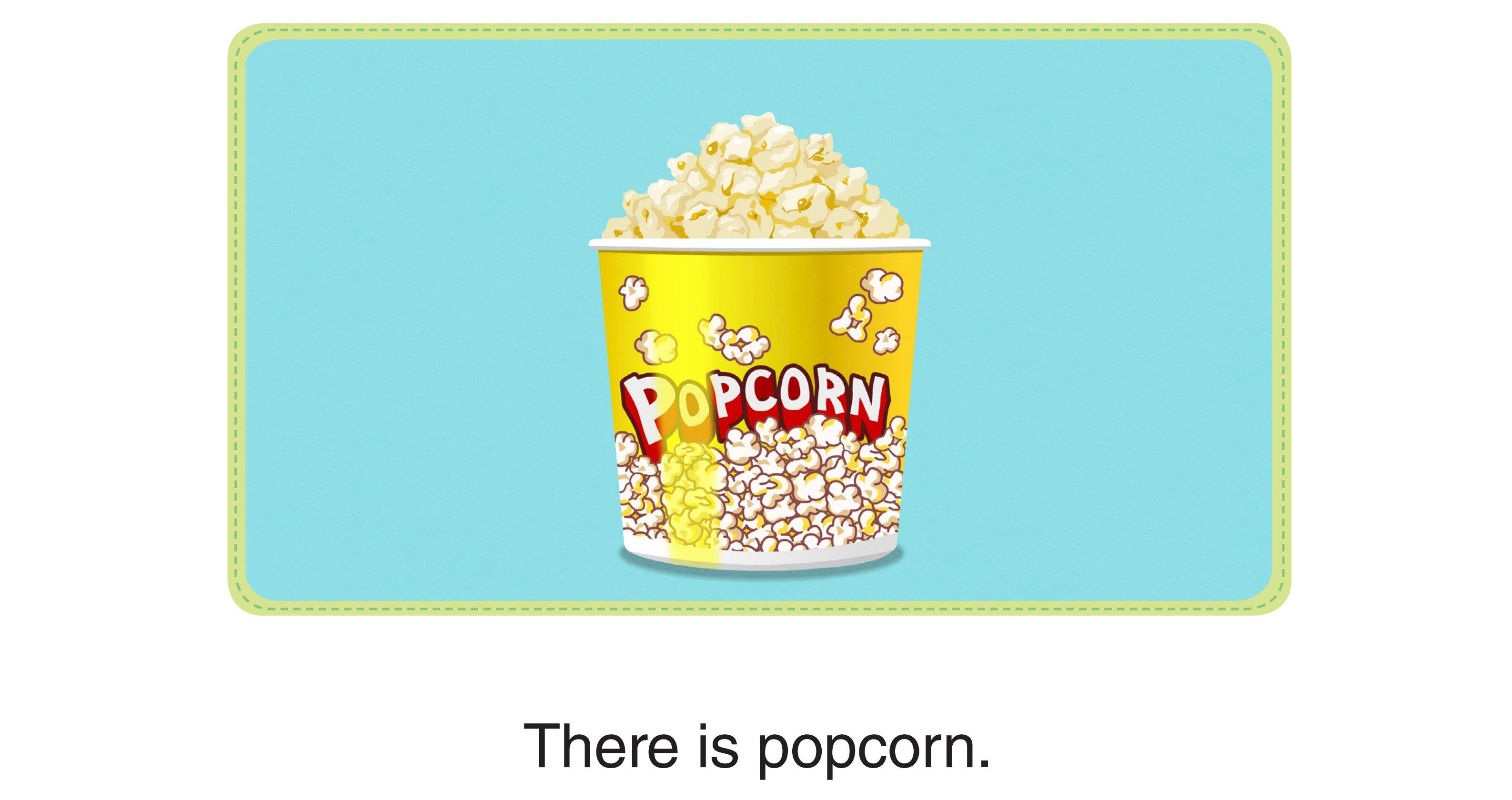 There Is Popcorn绘本故事第2页