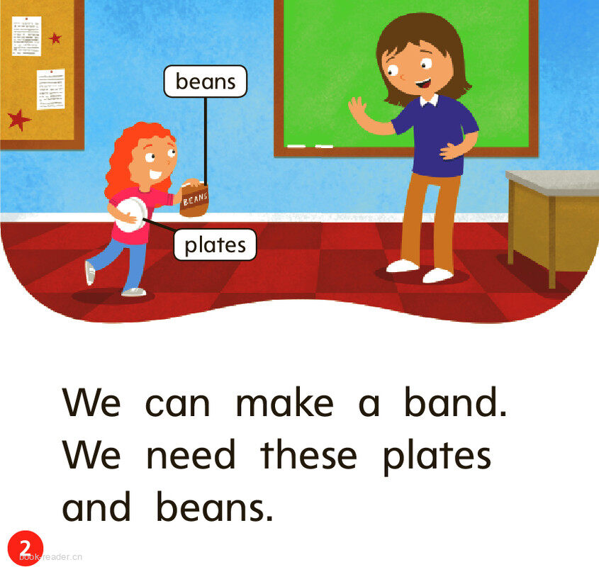 GK ELL U10W2 Let's Make a Band绘本故事第3页