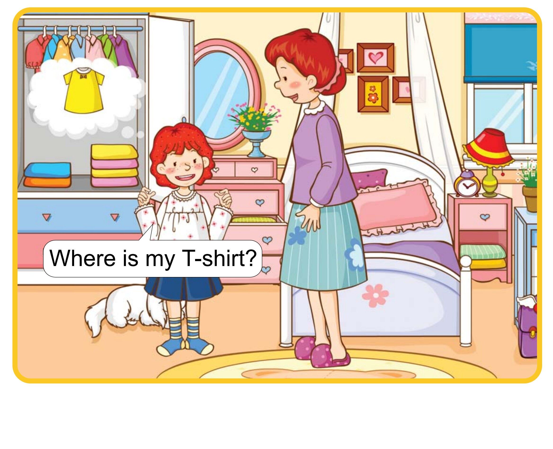 Where Is My T-Shirt?绘本故事第5页