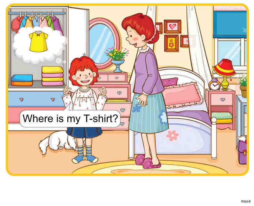 Where Is My T-Shirt?绘本故事第5页