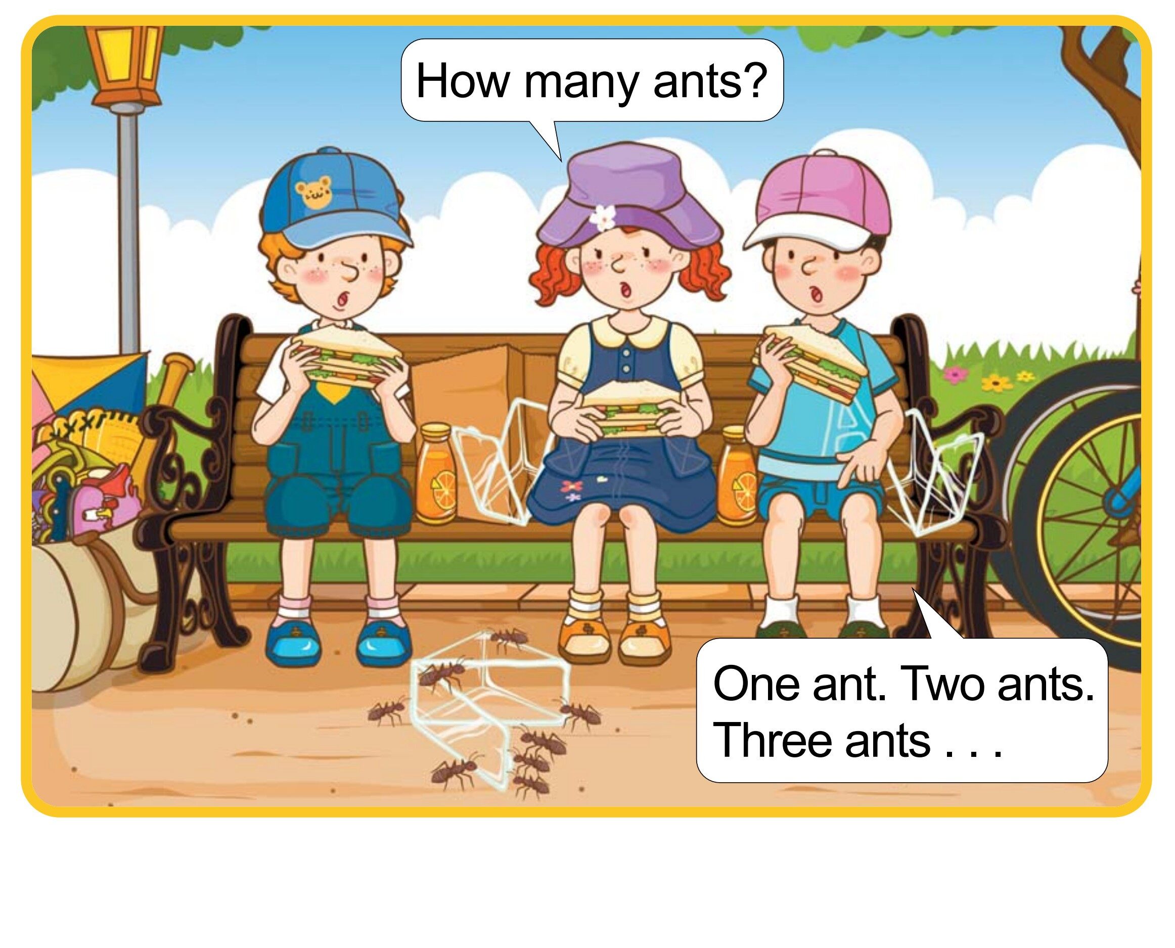 How Many Ants?绘本故事第4页