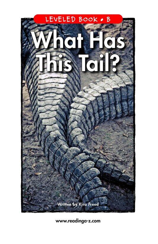 What Has This Tail绘本故事第2页