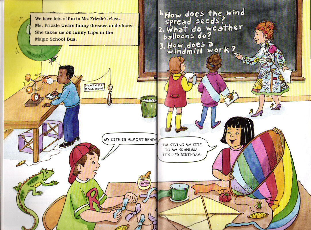 Magic School Bus Rides the Wind绘本故事第3页