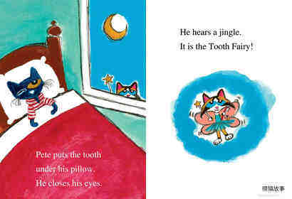Pete the Cat  and the Lost Tooth绘本故事第4页