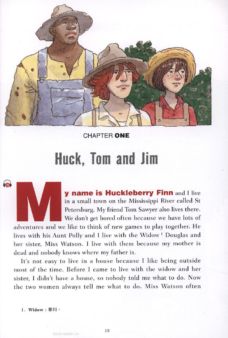 The Adventures of Huckleberry绘本故事第5页