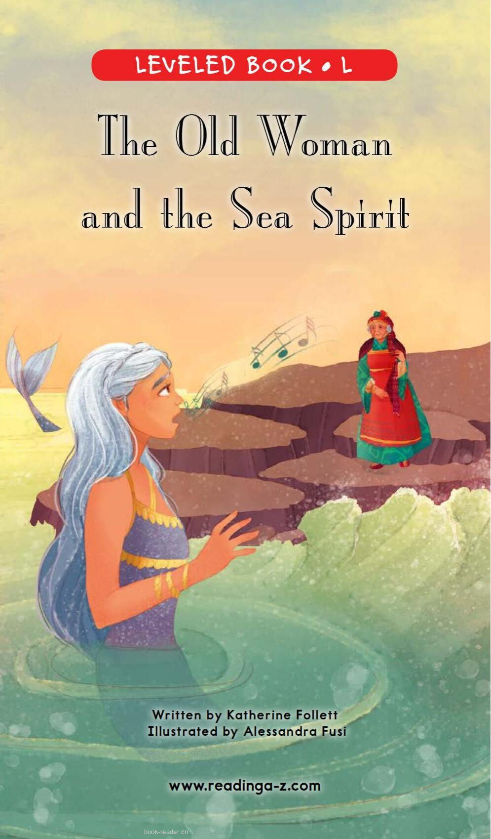 The Old Woman and the Sea Spirit绘本故事第2页