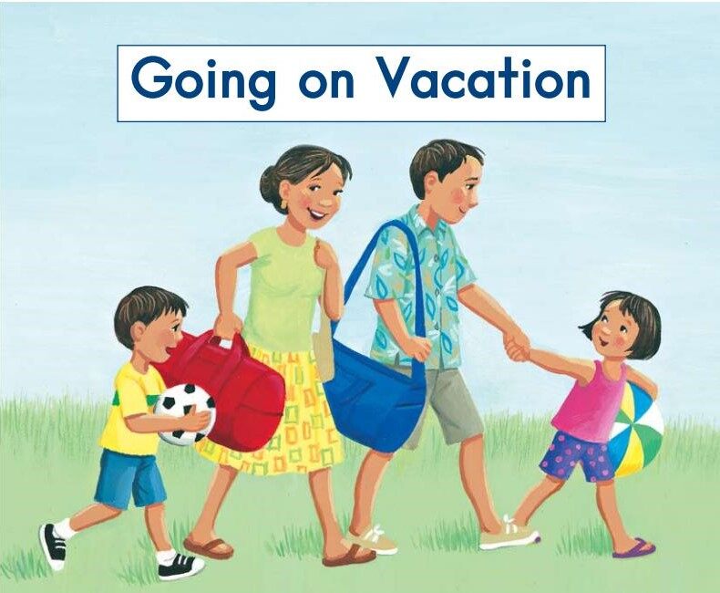 Going on vacation绘本故事第2页