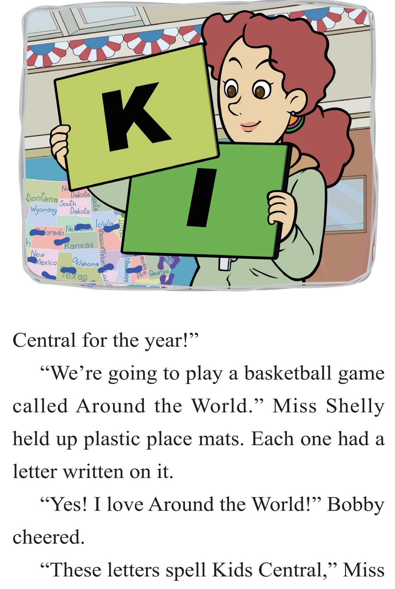 Around the World Basketball Game绘本故事第5页