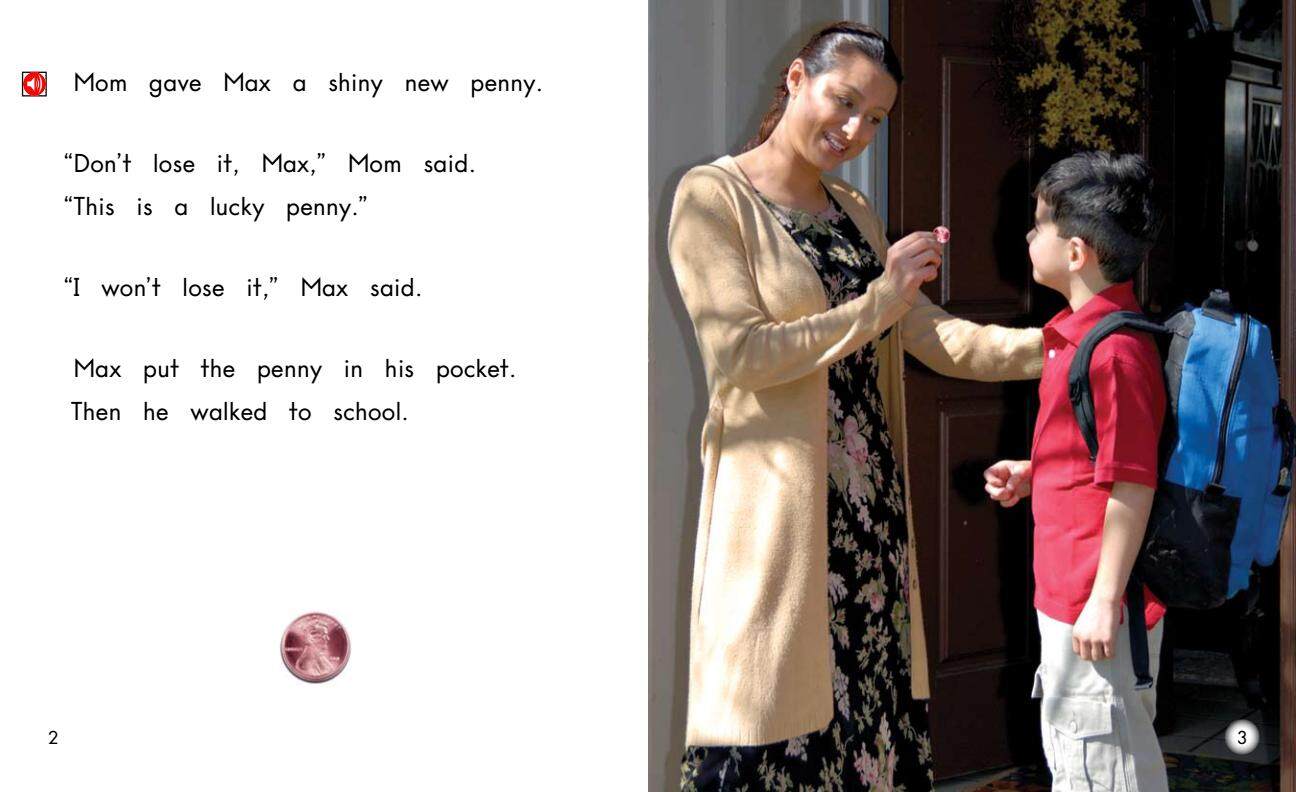 The Lucky penny绘本故事第2页