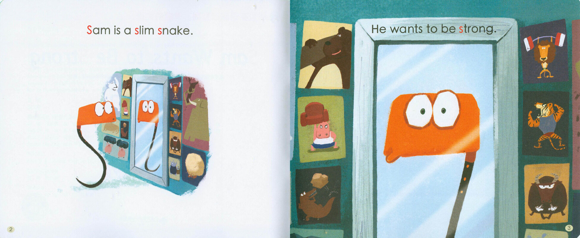 S Sam wants to be strong绘本故事第3页