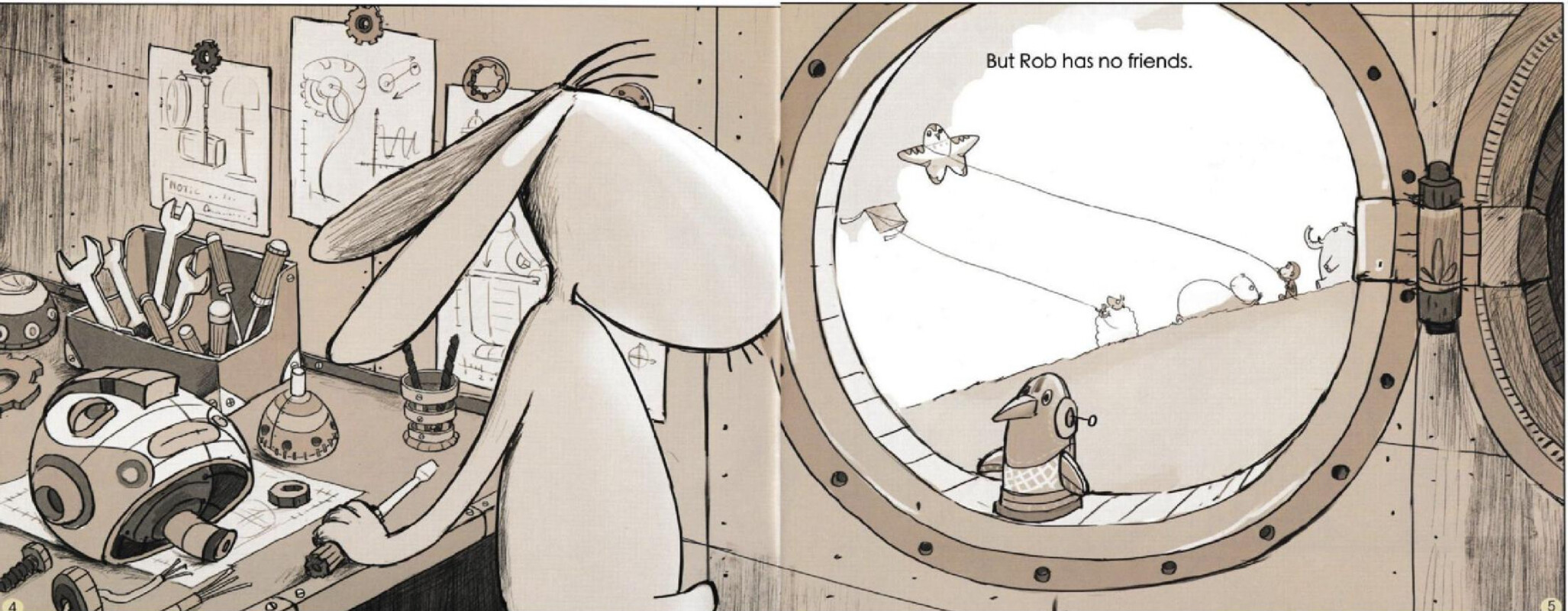 A“Friend-Making Machine”绘本故事第4页