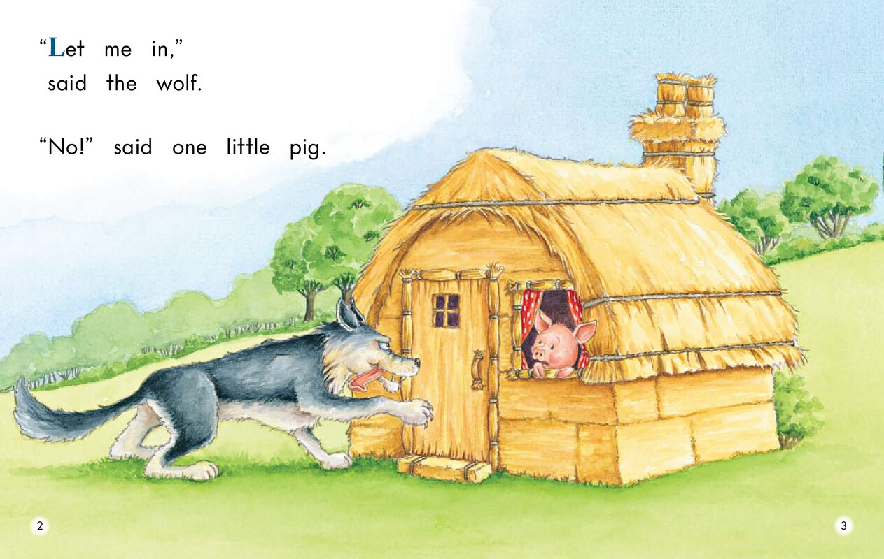 The Three Pigs绘本故事第3页