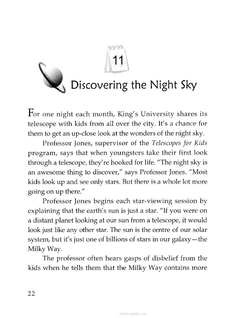 Discovering the Night Sky绘本故事第2页