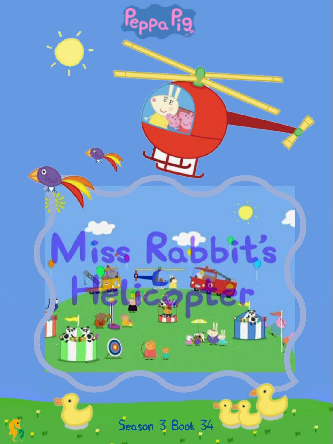 Miss Rabbit's helicopter绘本故事第2页