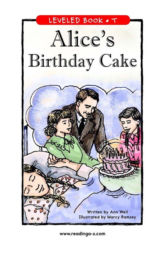 Alice's Birthday Cake绘本故事第2页