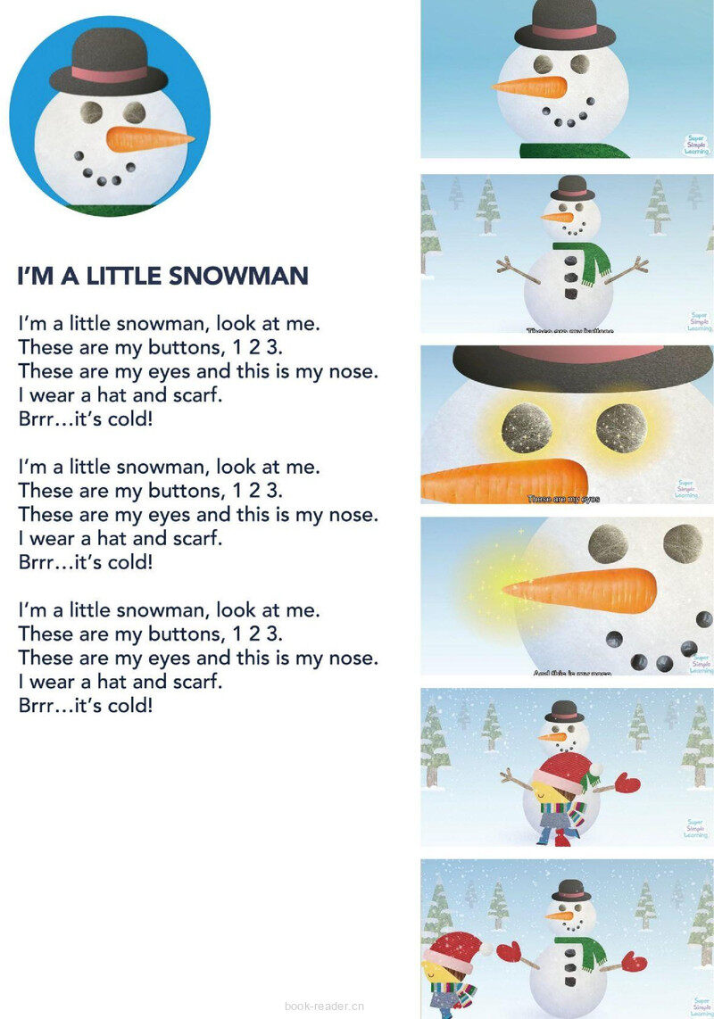 I'm A Little Snowman绘本故事第2页