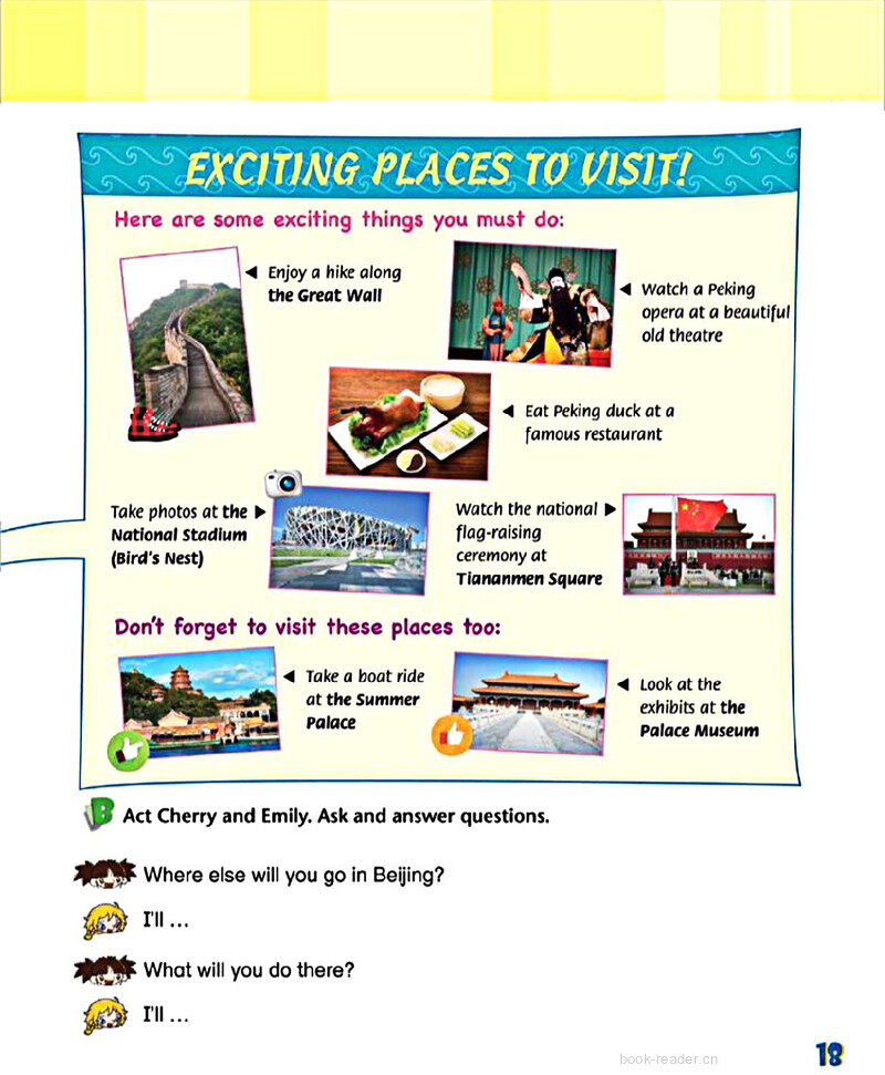 3 Holiday plans in Beijing绘本故事第4页