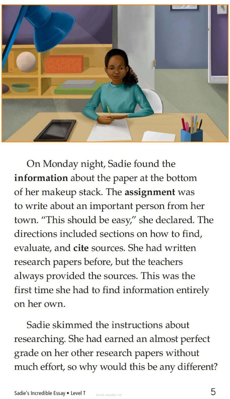 Sadie’s Incredible Essay绘本故事第5页