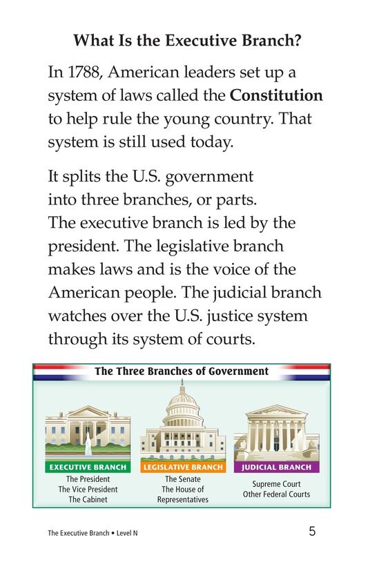 The Executive Branch绘本故事第4页