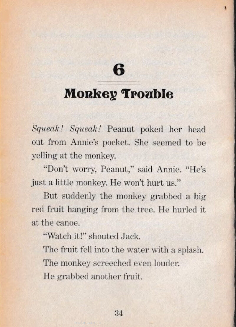 06 Monkey Trouble绘本故事第2页