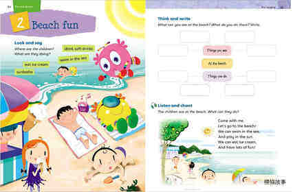 3B Unit 2 Beach fun绘本故事第2页